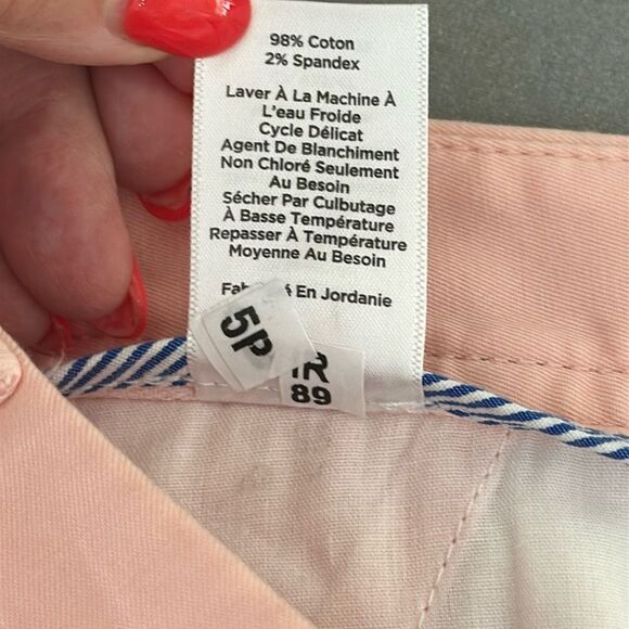 Talbots Relaxed Chino Pants Size 8 Pink Ankle Pants NWOT - Picture 10 of 11